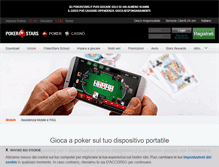 Tablet Screenshot of m.pokerstarsmobile.it